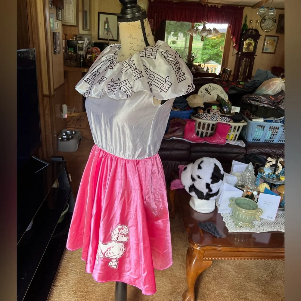 🐩Rubie’s vintage 1950s Poodle Halloween Costume Dress Girls Large 12-14.🐩